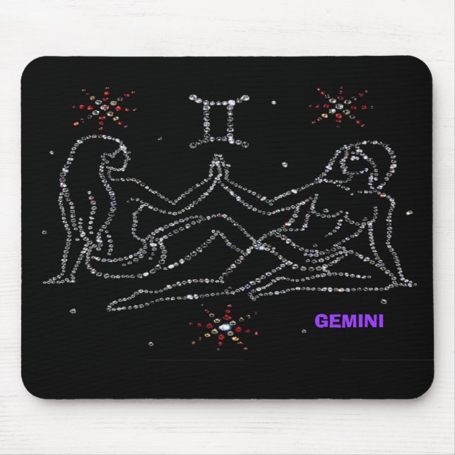 Gemini Astrology Mousepad (Front)