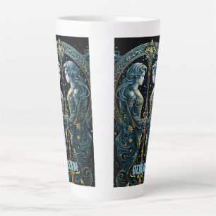 Gemini astrology sign latte mug