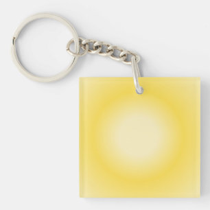 Gemini Aura Gradient, Gemini Zodiac, Yellow Aura Keychain