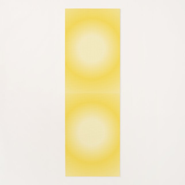 Gemini Aura Gradient, Gemini Zodiac, Yellow Aura Yoga Mat (Front)