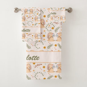 Gemini Baby Cute and Soft for Little Twins Bath Towel Set