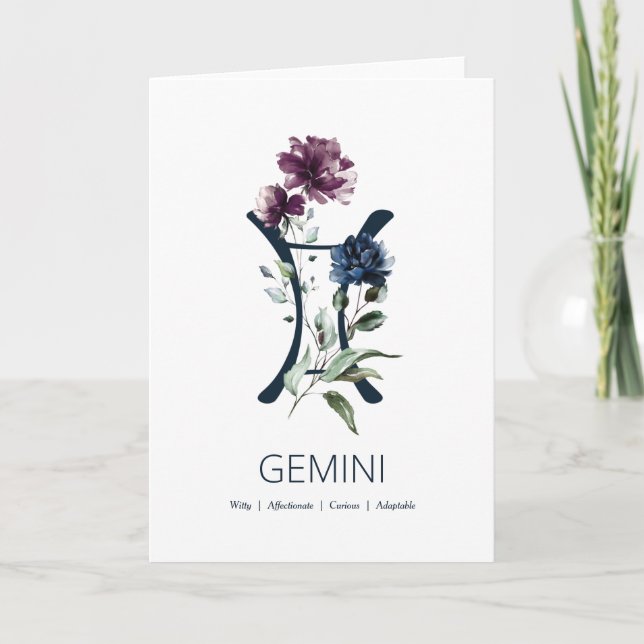 Gemini Birthday Card (Front)