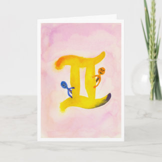 Gemini Birthday Card