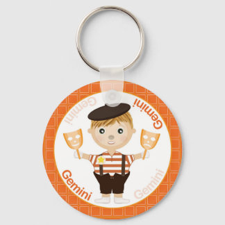Gemini Boy Character Keychain
