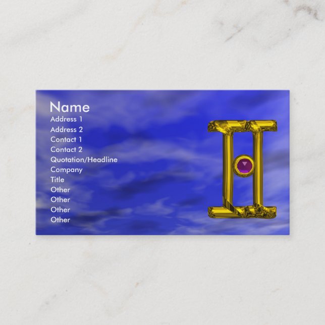 GEMINI BUSINESS CARD (Front)