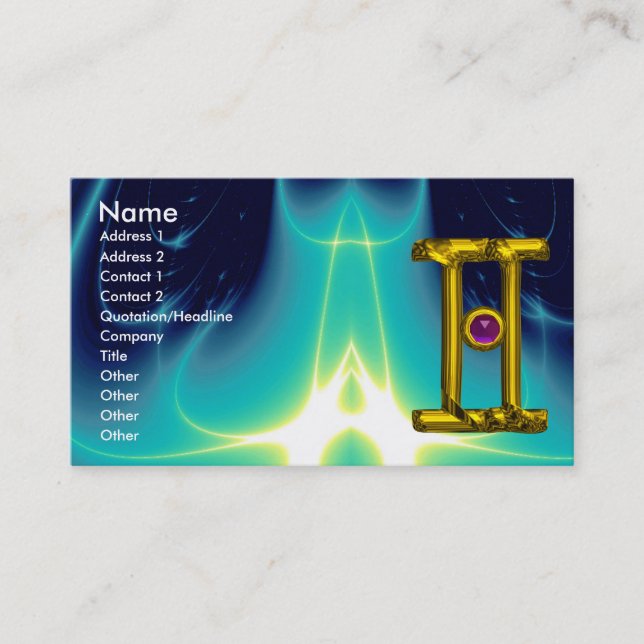 GEMINI BUSINESS CARD (Front)