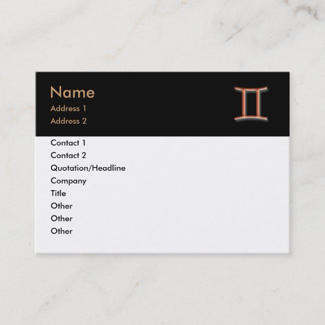 Gemini Business Card (Front)