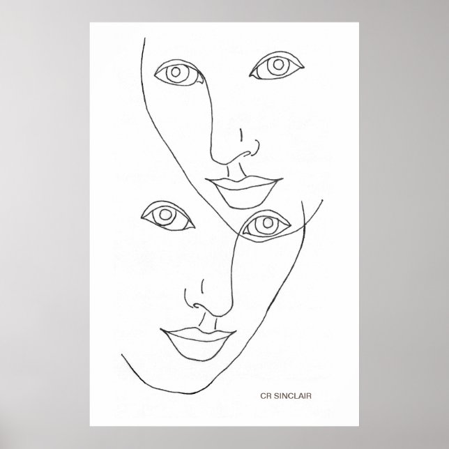 "GEMINI" by CR Sinclair Poster (Front)