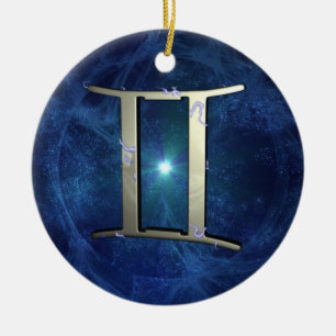 Gemini Ceramic Ornament