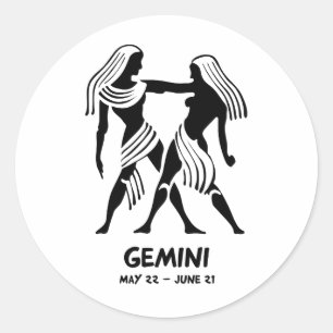 Gemini Classic Round Sticker
