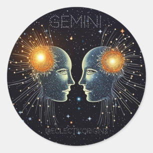 Gemini Classic Round Sticker