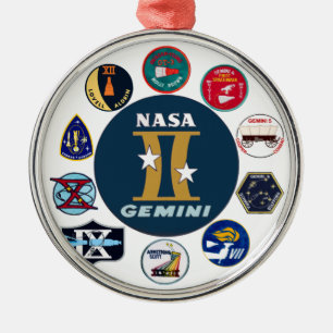 Gemini Commemorative Logo Metal Ornament