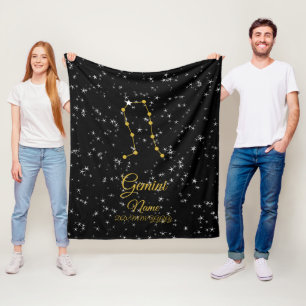 Gemini Constellation Fleece Blanket