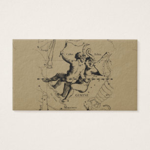 Gemini Constellation Map Hevelius vers 1690