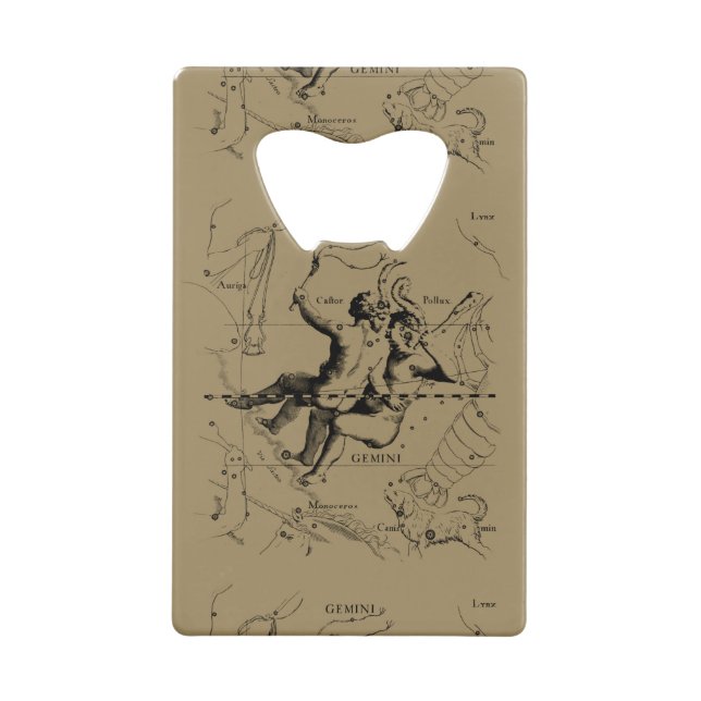 Gemini Constellation Map Hevelius vers 1690 (Dos)