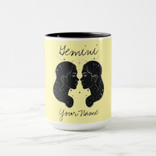 Gemini Constellation Minimalist Line Art Mug