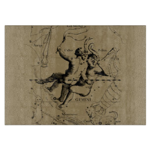 Gemini Constellation Zodiac Hevelius 1690 Cutting Board
