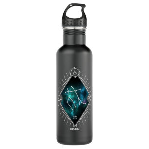Gemini Constellation & Zodiac Symbol 710 Ml Water Bottle