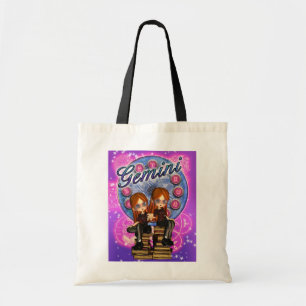 Gemini Cute Zodiac Bag With Twin Girls