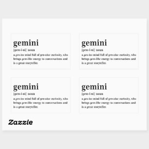 Gemini Definition Aesthetic Astrology Gift Sticker