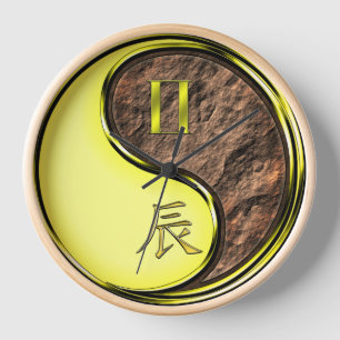 Gemini & Earth Dragon Clock
