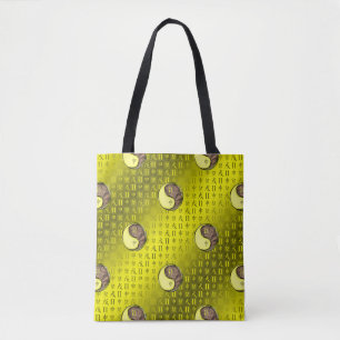 Gemini & Earth Monkey Tote Bag