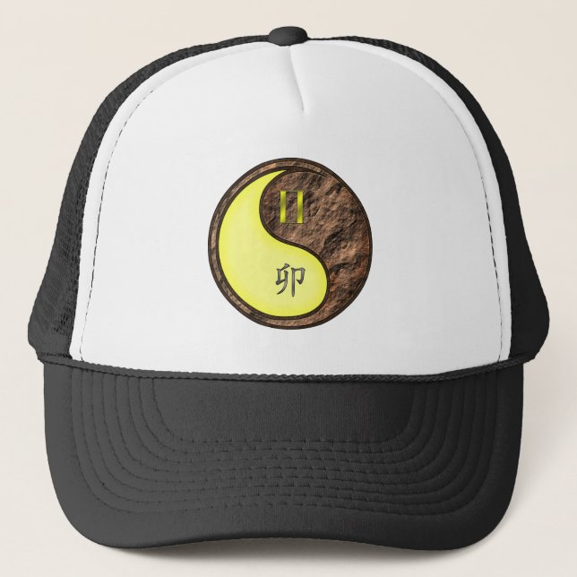 Gemini & Earth Rabbit Trucker Hat (Front)