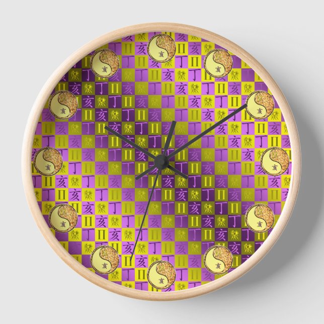 Gemini & Fire Boar Clock (Front)
