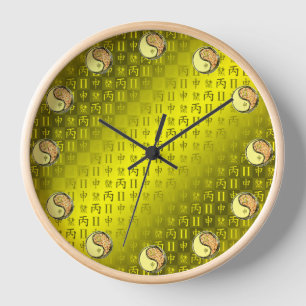 Gemini & Fire Monkey Clock