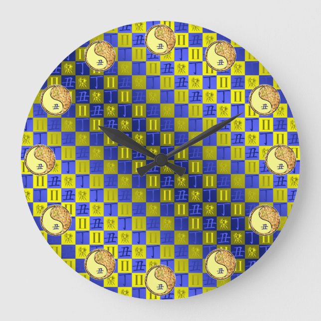 Gemini & Fire Ox Large Clock (Front)