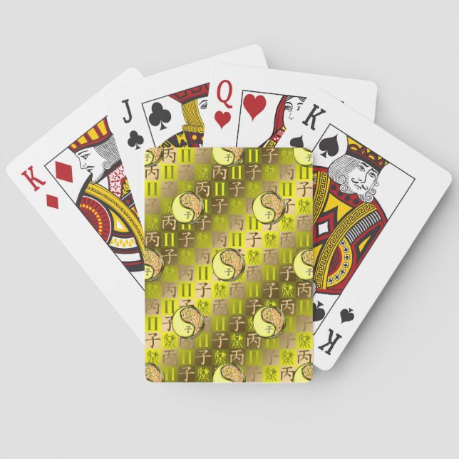 Gemini & Fire Rat Playing Cards (Back)