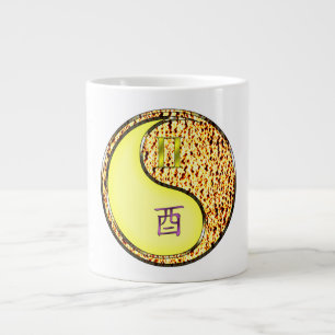 Gemini & Fire Rooster Large Coffee Mug