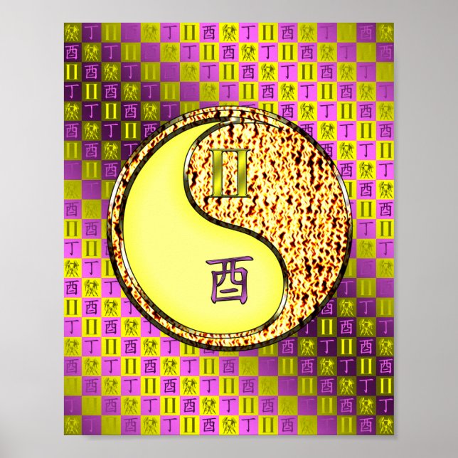 Gemini & Fire Rooster Poster (Front)