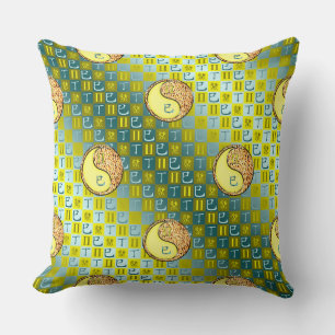 Gemini & Fire Snake Throw Pillow