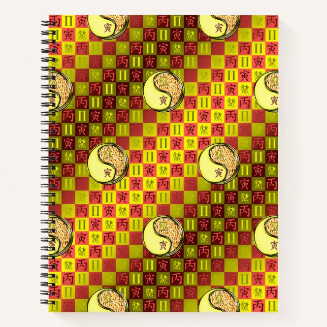 Gemini & Fire Tiger Notebook (Front)