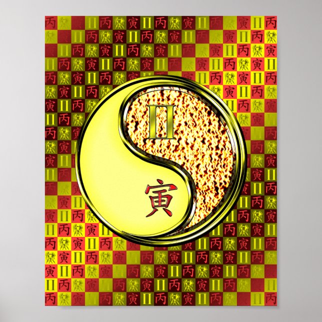 Gemini & Fire Tiger Poster (Front)