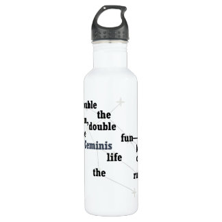 Gemini Fun & Inspiring Design for Daily Use & Gift 710 Ml Water Bottle