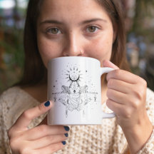 Gemini Girl 15oz Black Rim Mug