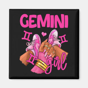 Gemini Girl Birthday Queen Women Sneakers Zodiac Magnet