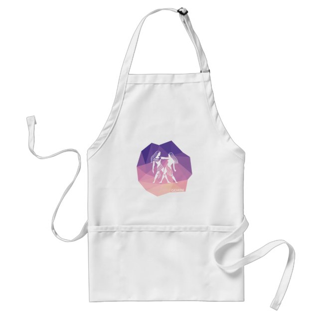 Gemini horoscope sign modern kitchen apron. standard apron (Front)
