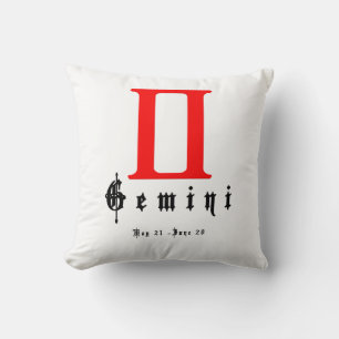 Gemini, Horoscope, zodiac, astrology Throw Pillow