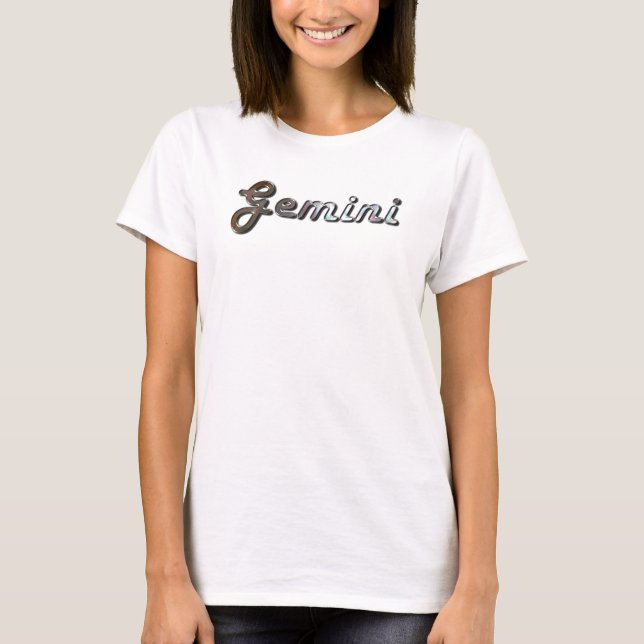 Gemini in Pearl Gemstone T-Shirt (Front)