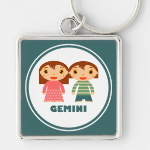 Gemini is my Zodiac Sign Keychain