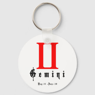 Gemini, Mai 21 - June 20 Keychain