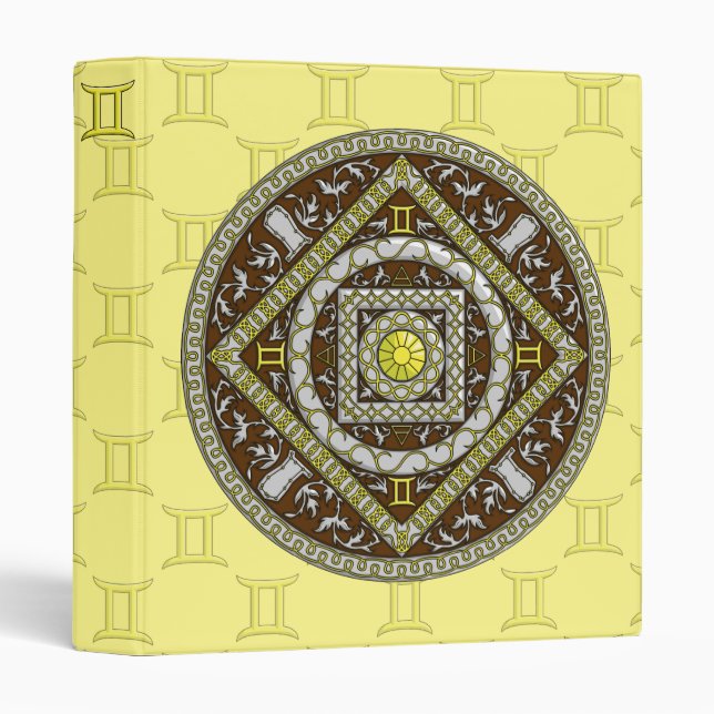 Gemini Mandala Binder (Front/Spine)