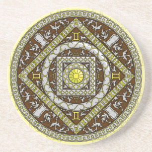 Gemini Mandala Coaster