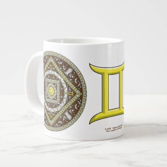 Gemini Mandala Specialty Mug (Front Left)