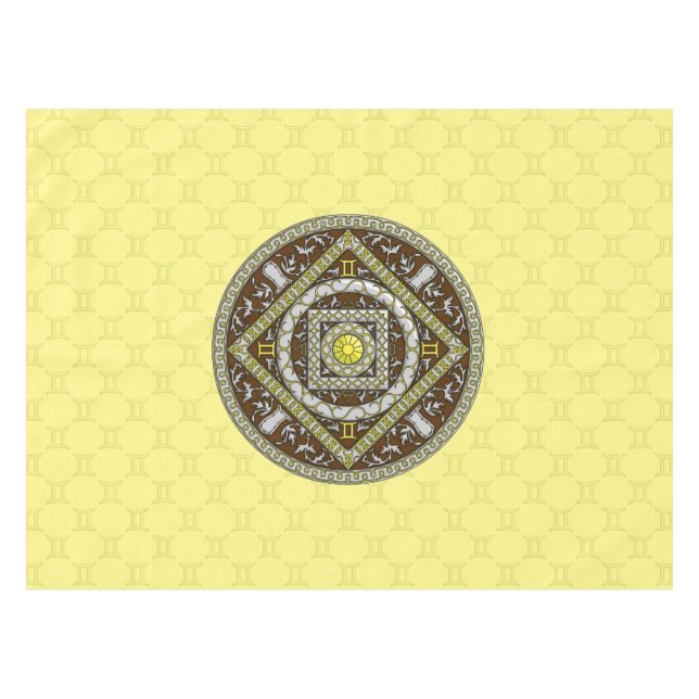 Gemini Mandala Tablecloth (Front (Horizontal))