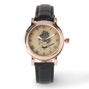 Gemini Masked Lady Zodiac Watch