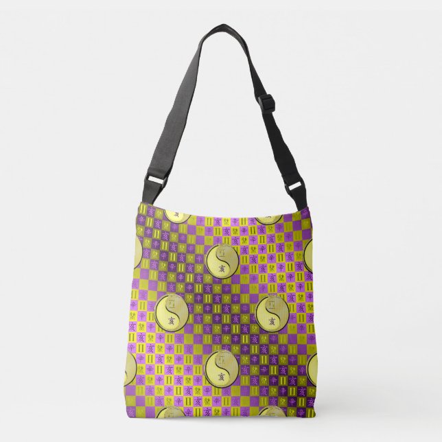 Gemini & Metal Boar Crossbody Bag (Front)
